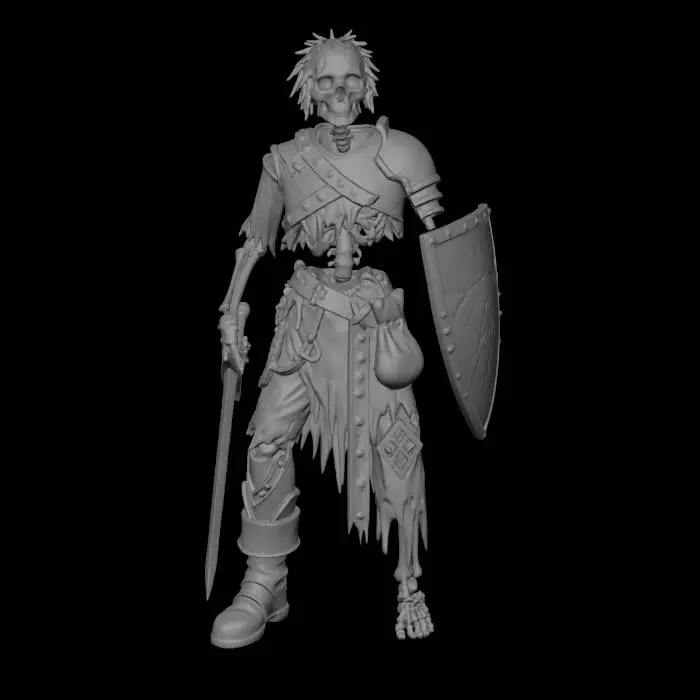 3D model for Turnaround Skeleton Knight
