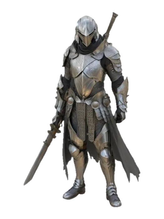 Knight Sentinel - Warrior-3D-modell, genererad av AI