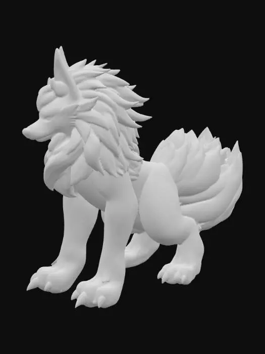 3D model for Arcanine from Pokemon
Height: 1.9 m
Geometry: mid-poly (50k tris); clean quad mesh; full UV unwrap.
Lighting: HDRI studio light; white seamless background.
Output: glTF with embedded PBR textures; units in millimeters; include normal and roughness maps.
Additional: ready for real-time game export; ready for rigging; ready for animation; poly optimized;