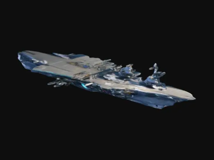 3D model for Futuristic aircraft carriers