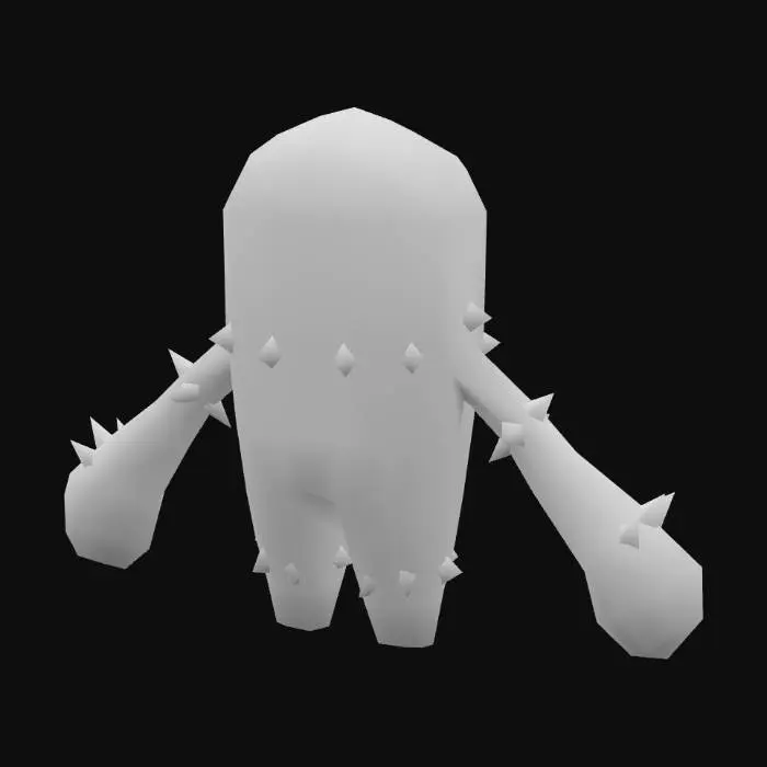 3D model for cactus-man