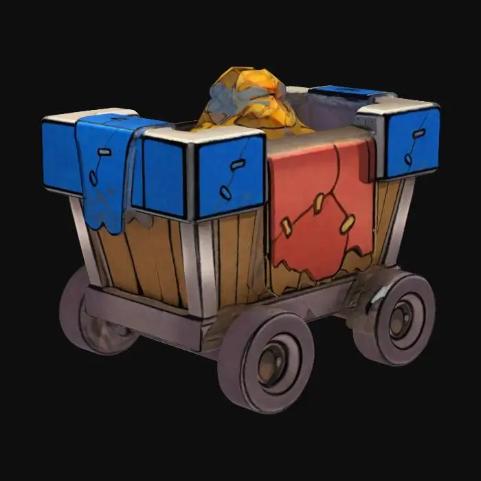 3D model for Minecart of Riches