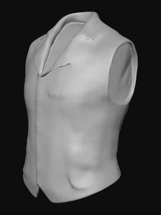 3D model for Brown Formal Vest