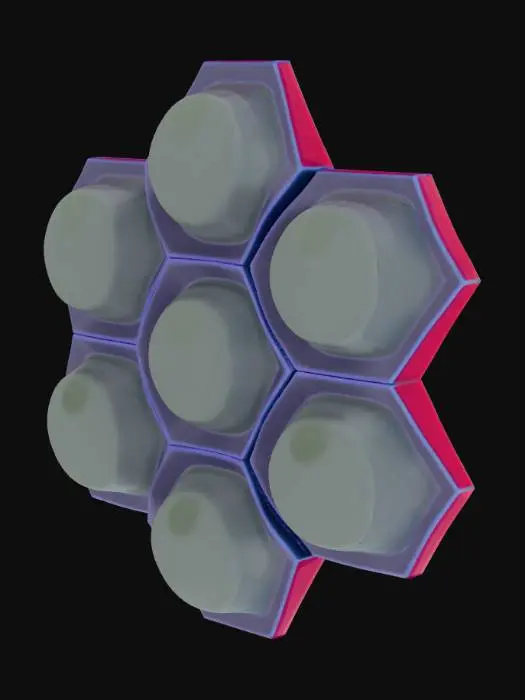 3D model for Hexagonal Glow Cluster