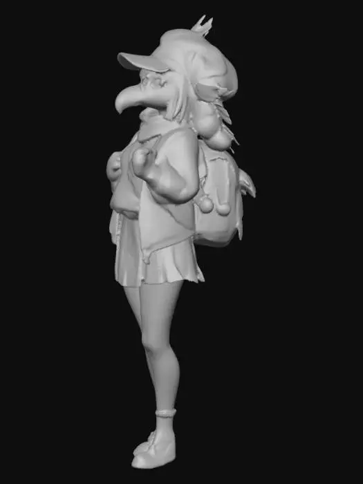 3D model for Feathered Scholar