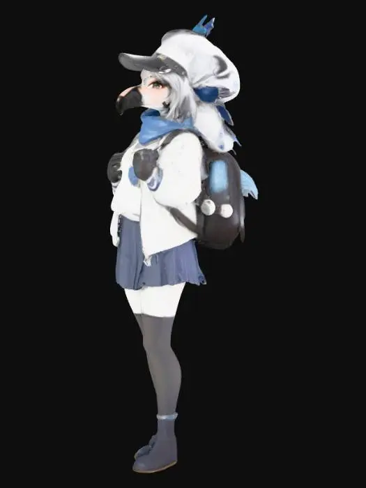 3D model for Feathered Scholar