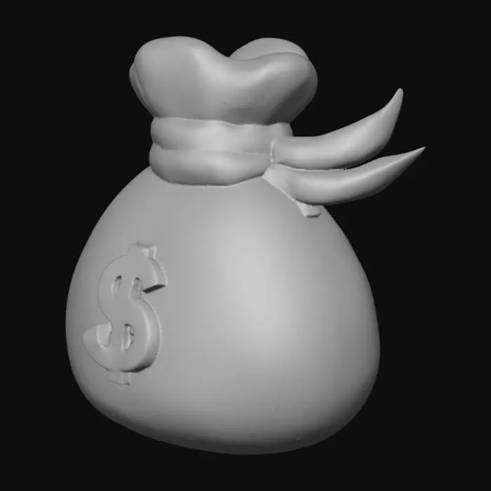 3D model for Money Bag Icon