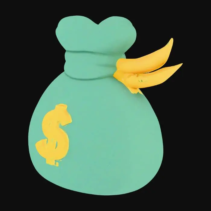 3D model for Money Bag Icon