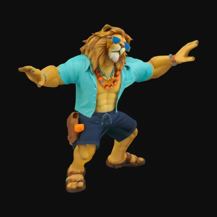 3D model for Lion Beach Vibes