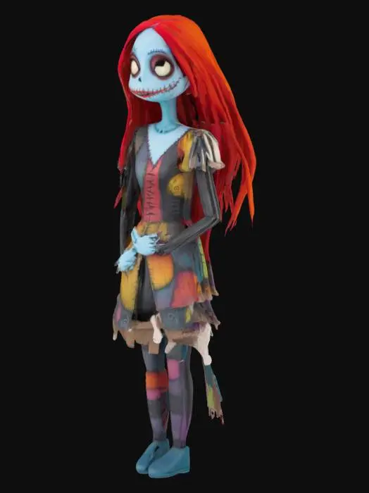 3D model for Sally from nightmare before Christmas.