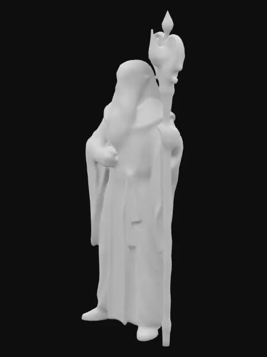 3D model for gandalf the white wizard 