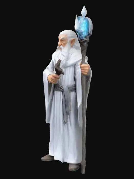 3D model for gandalf the white wizard 