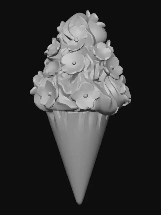 3D model for Pink Blossom Cone