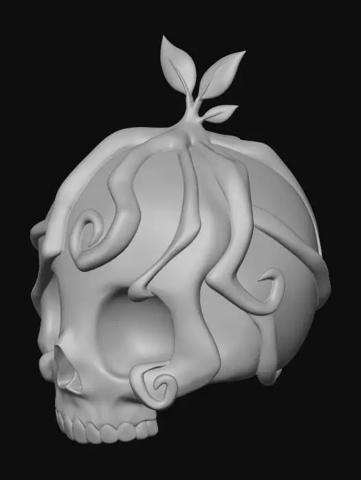 3D model for Blooming Skull