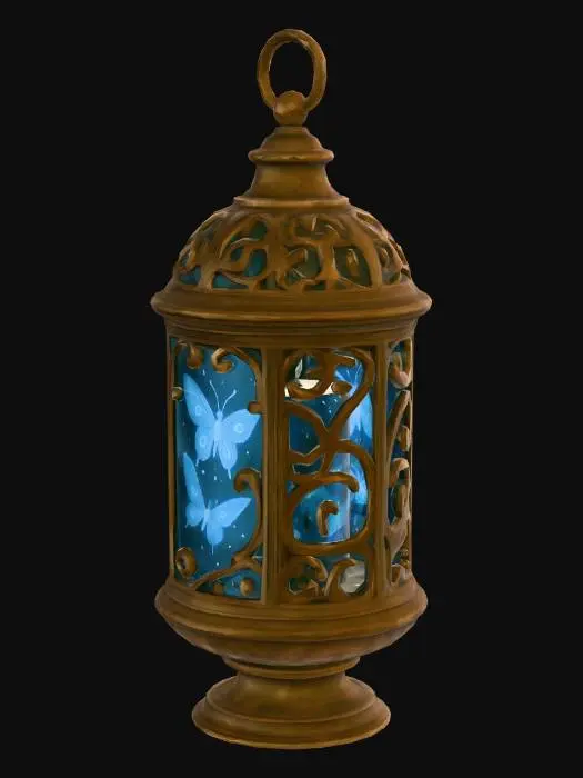 3D model for Blue Butterfly Lantern