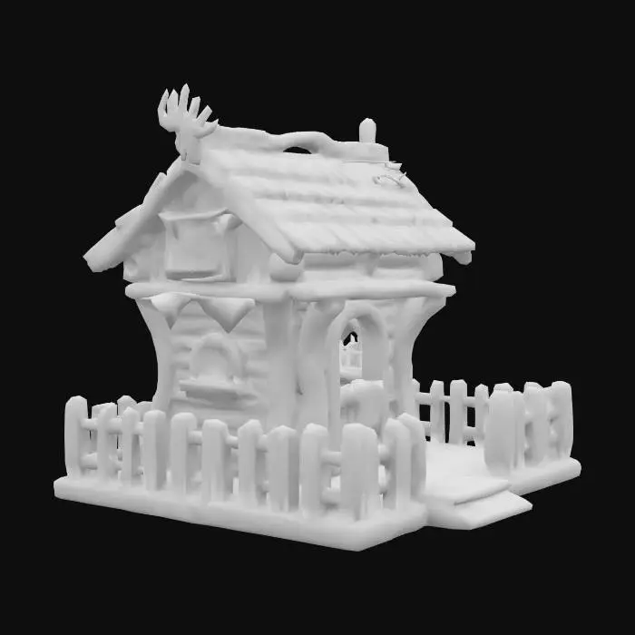 3D model for Stylized Chicken Coop, World of Warcraft