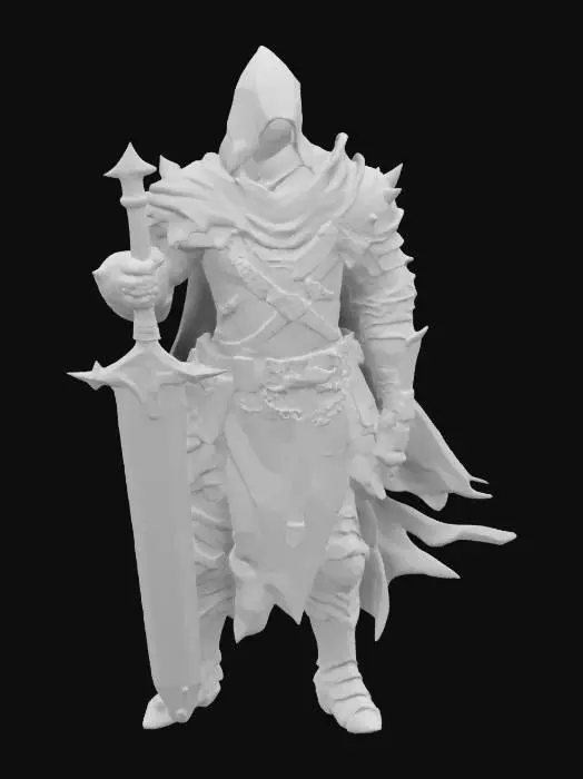 3D model for Dark Knight Vigilant T-pose