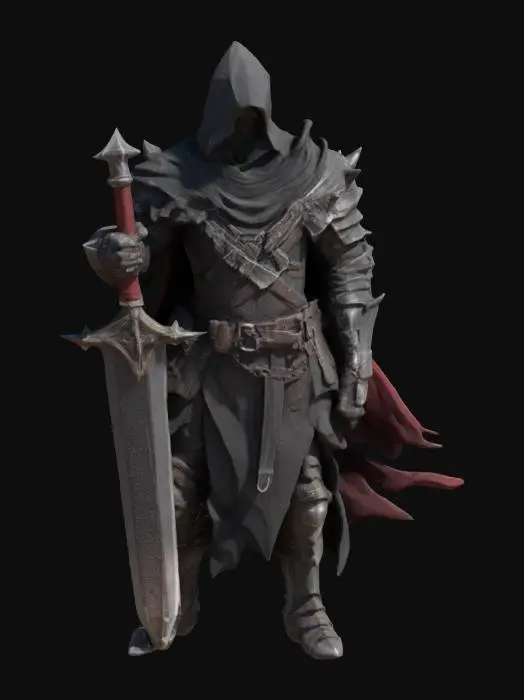 3D model for Dark Knight Vigilant T-pose