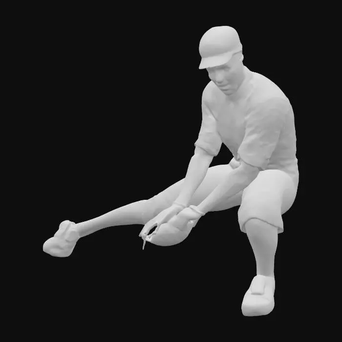 3D model for Baseball Player Fielding