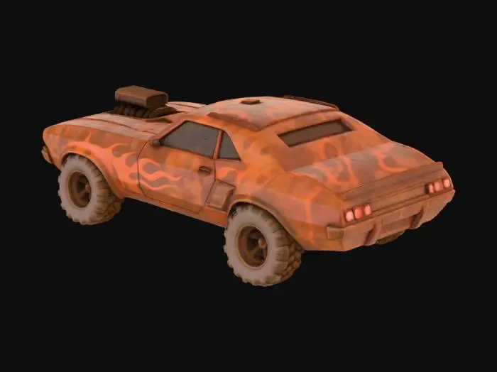 3D model for Desert Road Warrior