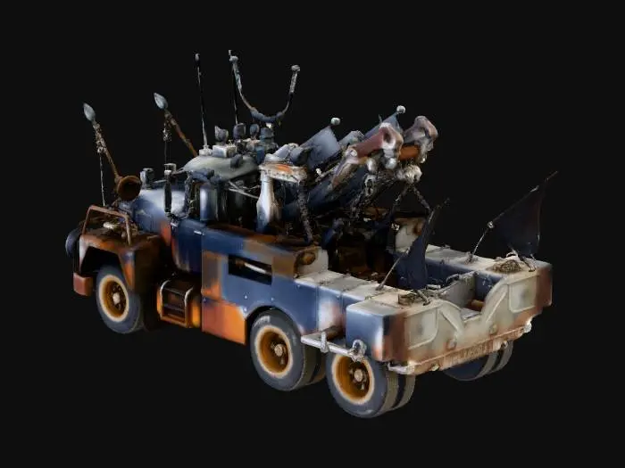3D model for Desert Wasteland Rig