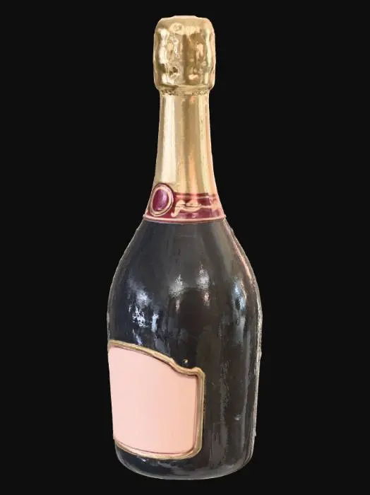 3D model for Champagne Bottle