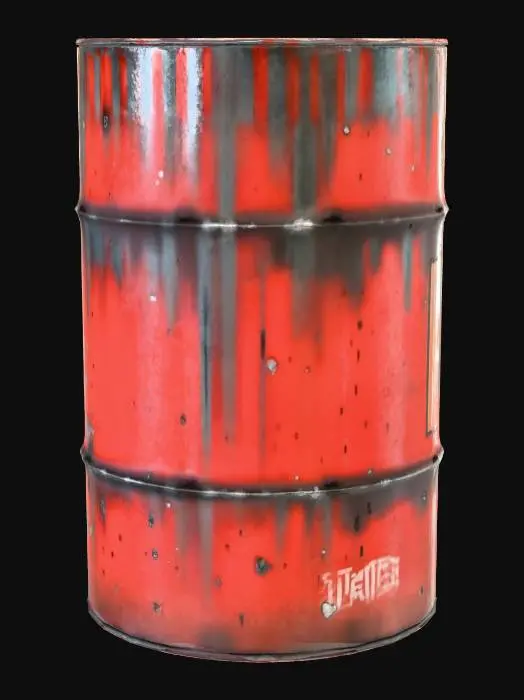3D model for Flammable Barrel