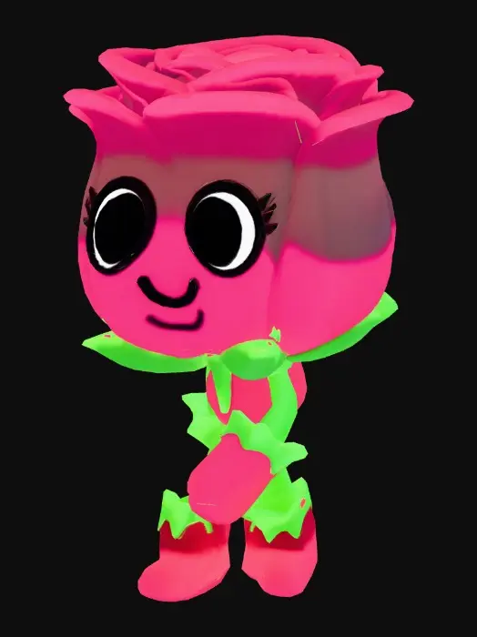3D model for Rose Blossom Character