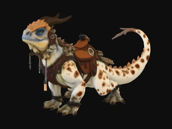 3D model for Land Dragon, Desert