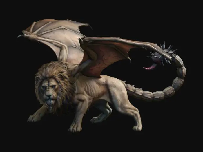 3D model for Winged Manticore