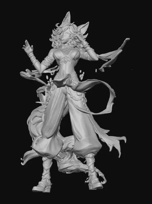 3D model for Werewolf Girl, #Halloween2025#