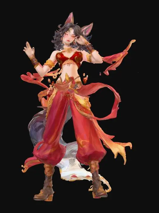 3D model for Werewolf Girl, #Halloween2025#