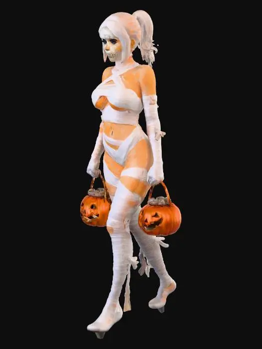 3D model for Mummy Trick-or-Treater