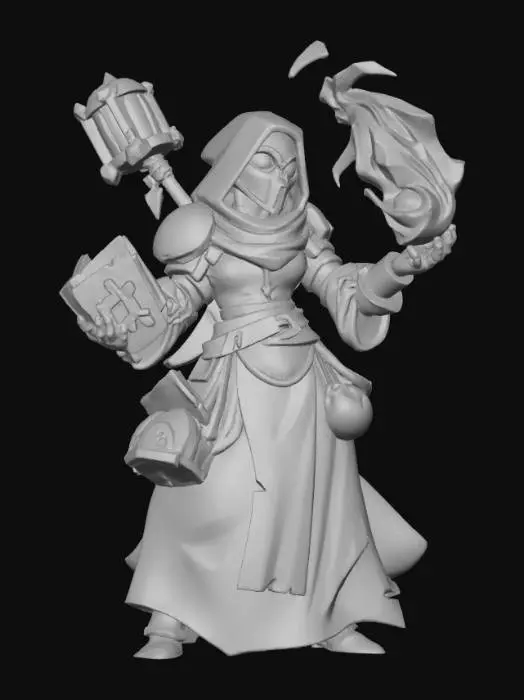 3D model for Priestess of the Holy Fire