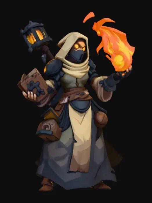 3D model for Priestess of the Holy Fire