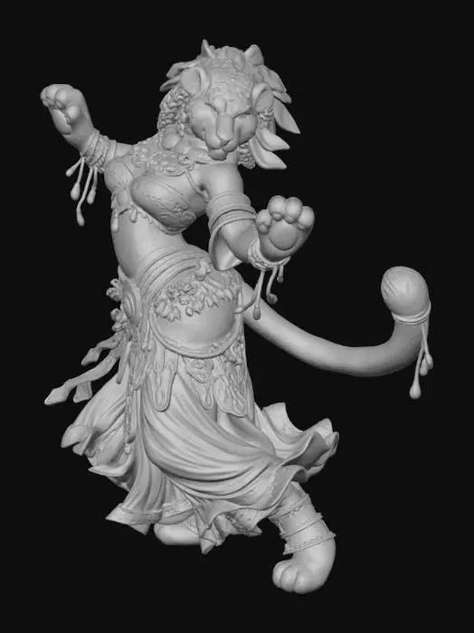 3D model for Snow Leopard Cheara