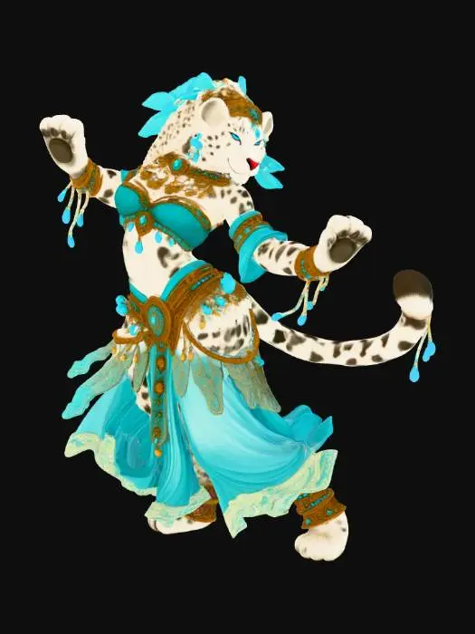 3D model for Snow Leopard Cheara