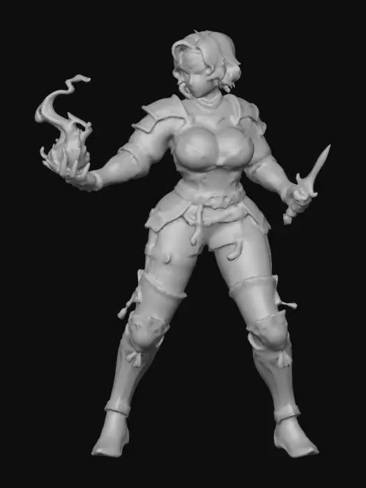 3D model for Warrior of Flame