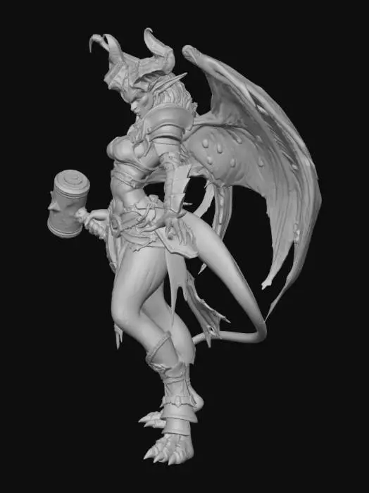 3D model for Pit Fiend, Female