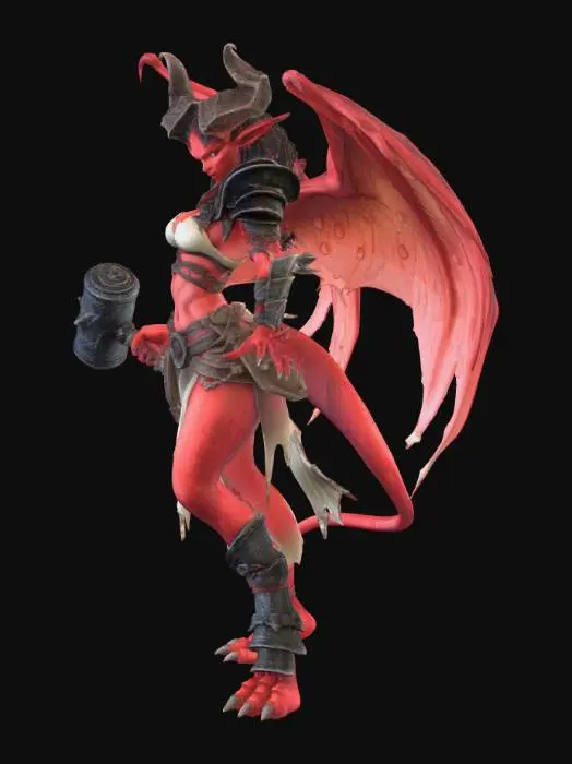 3D model for Pit Fiend, Female