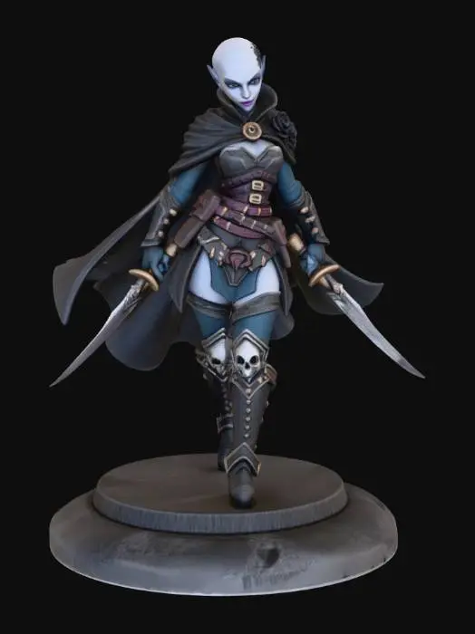 3D model for Black Rose Nightblade