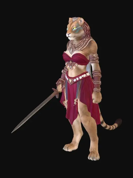 3D model for Lioness Warrior