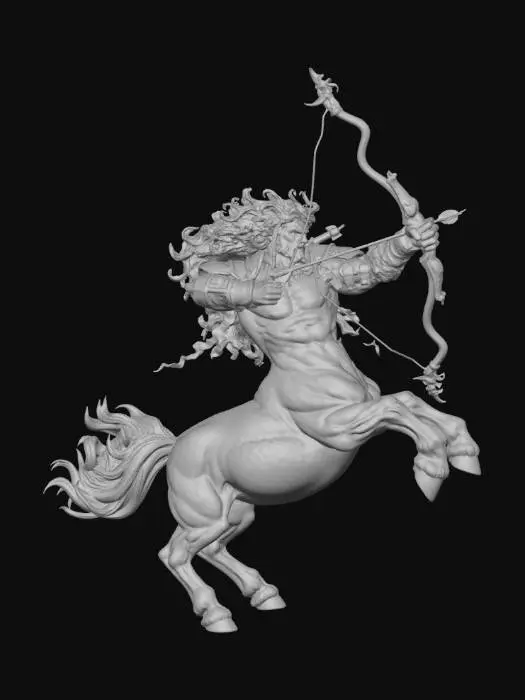 3D model for White Centaur Archer