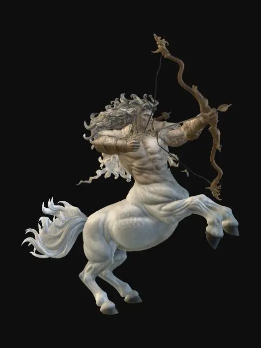 3D model for White Centaur Archer