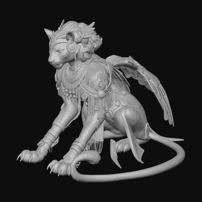 3D model for Female Sphinx
