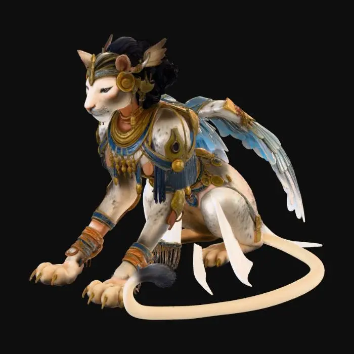 3D model for Female Sphinx