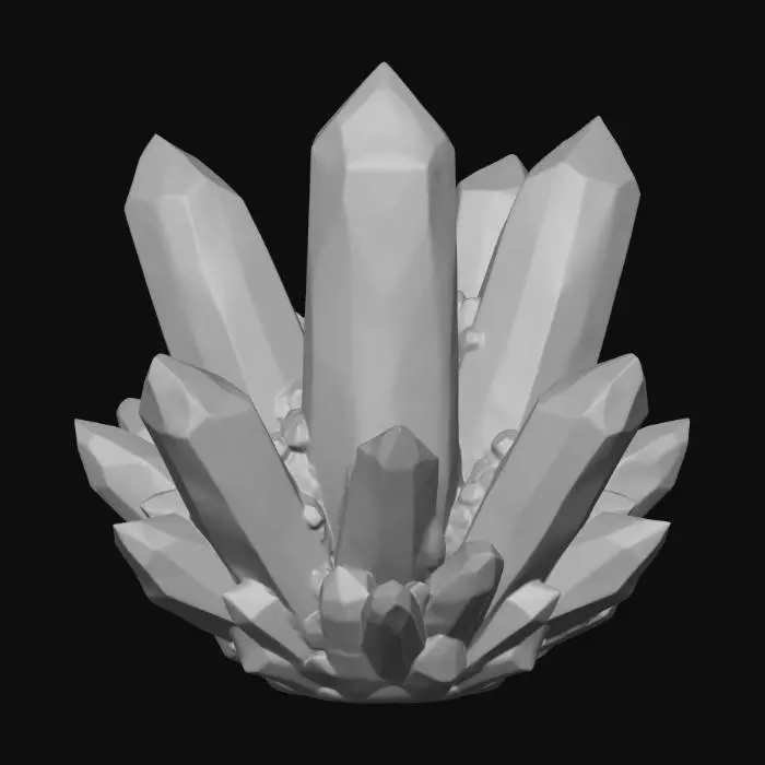 3D model for Emerald Crystal Cluster