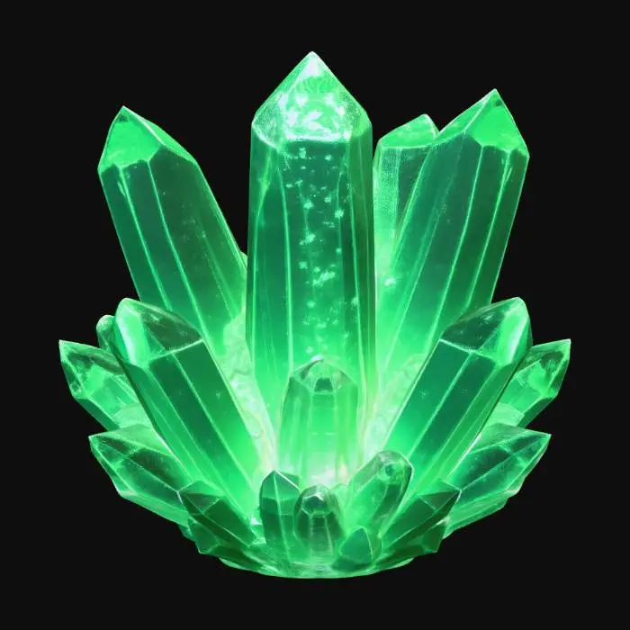 3D model for Emerald Crystal Cluster