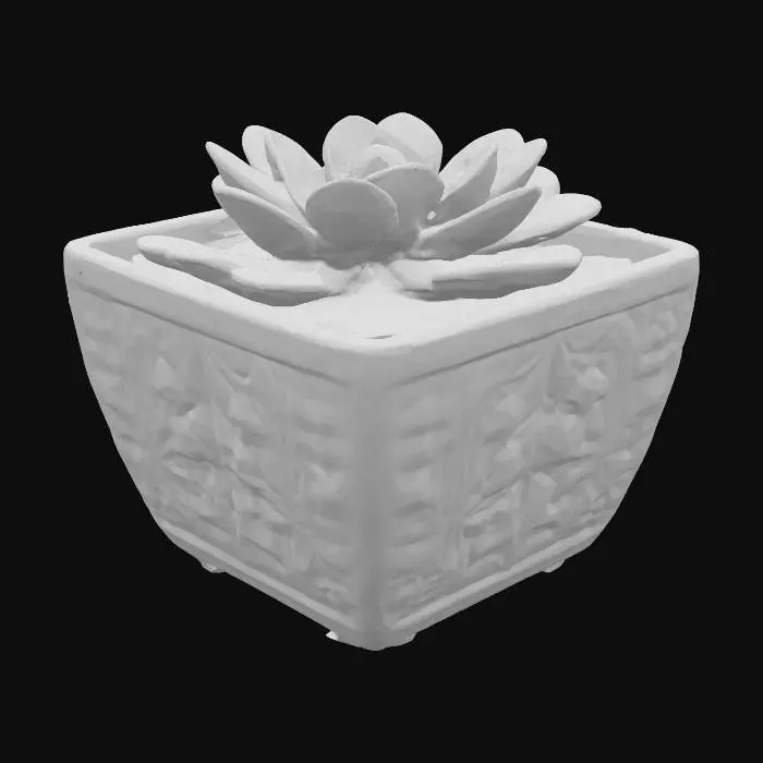 3D model for Small square planter pot.
Empty pot.
2mm thick.
Symmetrical pattern design.
even and smooth.
High resolution