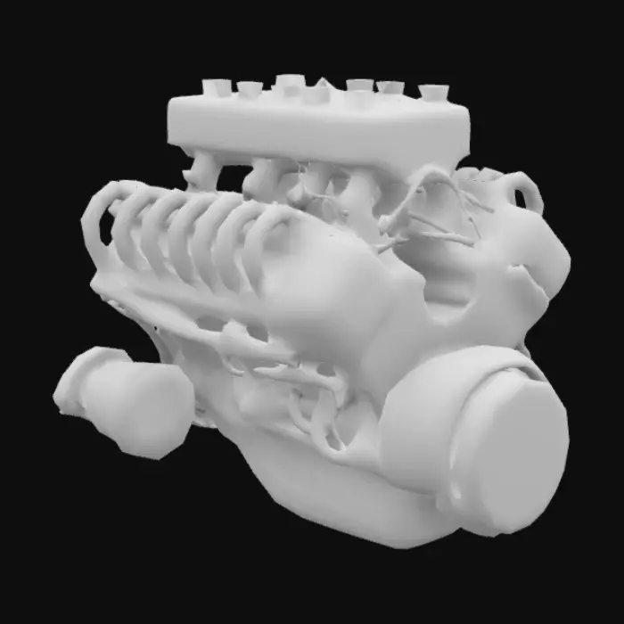 3D model for Автомобильный двигатель v8